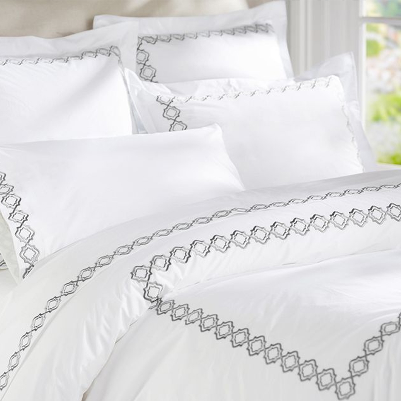Luxuria Satin 400t Percussarum Duvet operimentum Set cum Cervical Cover