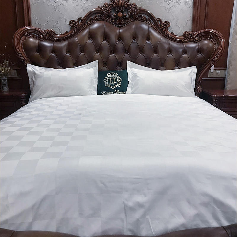 60s Cottonus Cottonus Satisen Cobby Check Hotel lectum Duvet Cover Sets