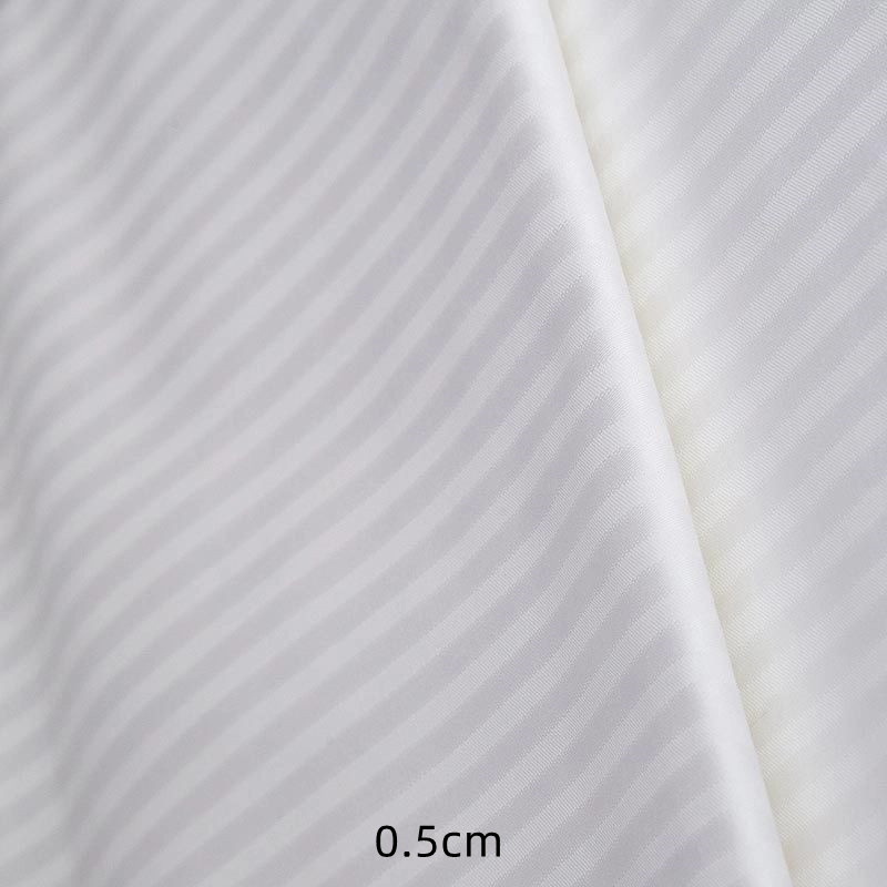 Cottonus Alba Sateen Striata C 250t Hotel Textile fabricae