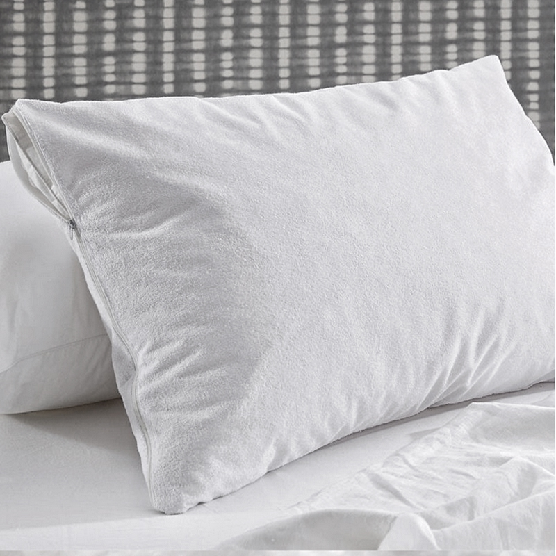 50/50 Polycotton Waterproof Terry Toweling Hotel Pillow Protector