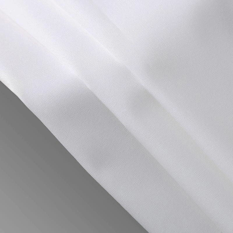 L Cottonus L Polyester Plane Weave White 200t Hotel Textile fabricae