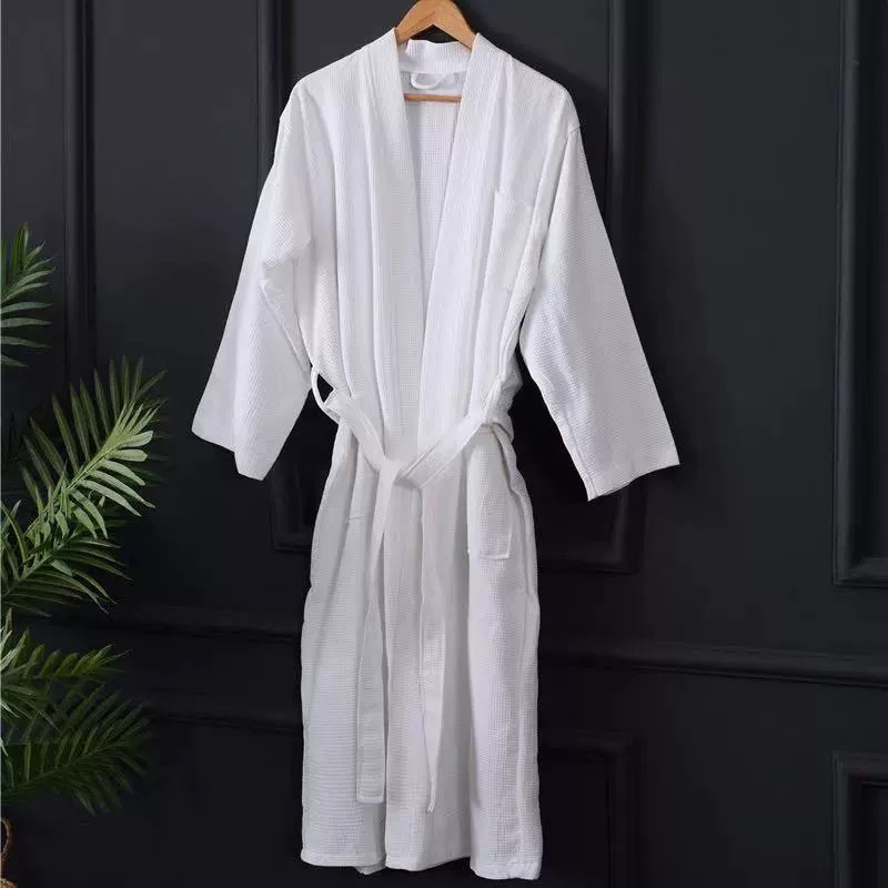Purus Cottonus Piped Alba Waffle Hotel Bathrobe