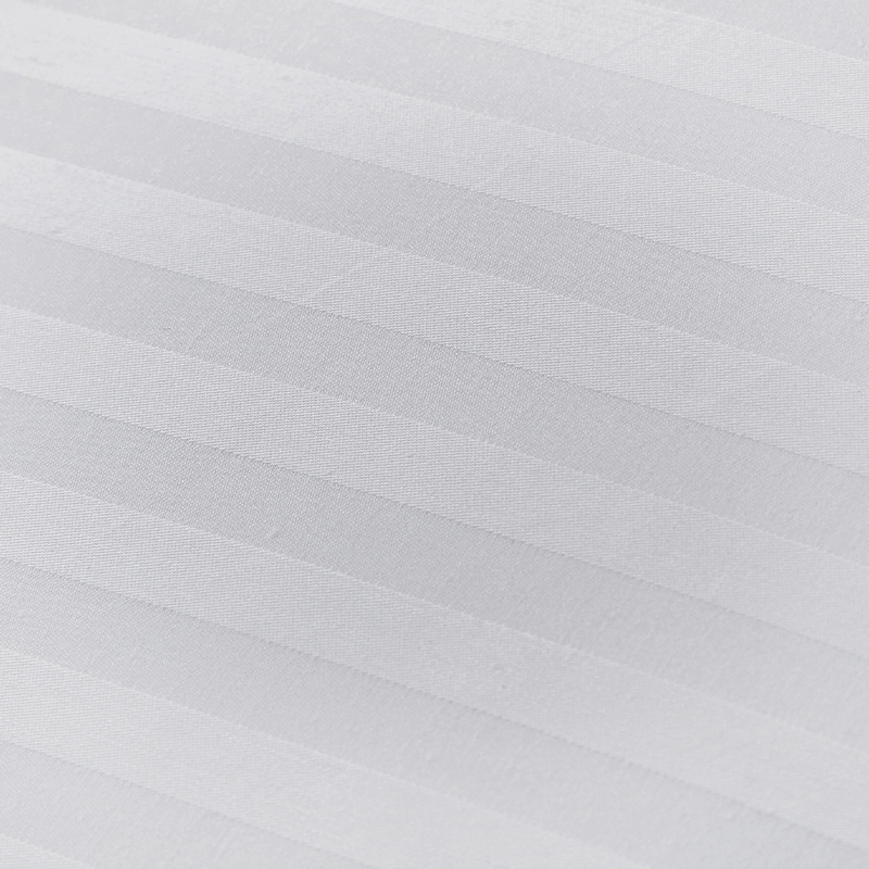 Pura Cottonus White TC300 Sateen Stripe Deversorium lectum laminas Supple Pura Cottonus White TC300 Sateen Stripe Deversorium lectum laminas Supple