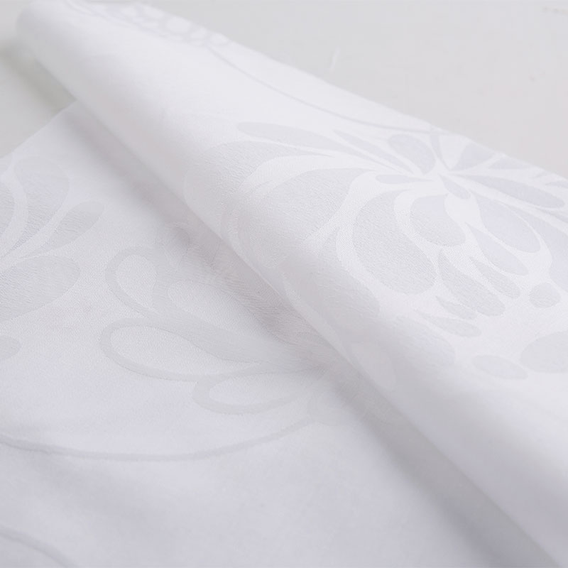 Cotton Jacquard Flower Alba Hotel Bedding Text