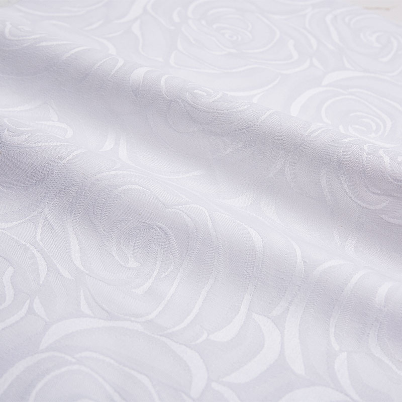 Cotton Alba Hotel Bedding Fabricae Satin Jacquard Rose Flower